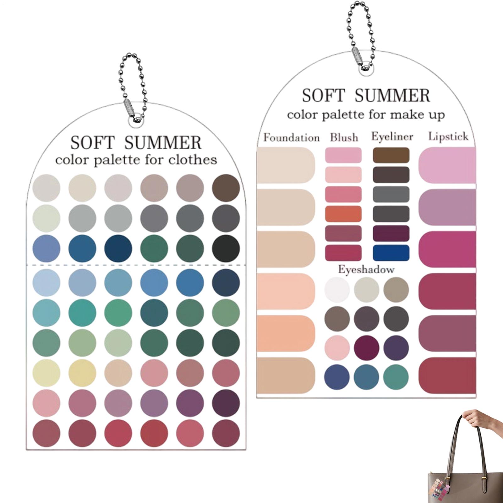 Summer Clothing Color Palette - 2 tarjetas de paleta de colores