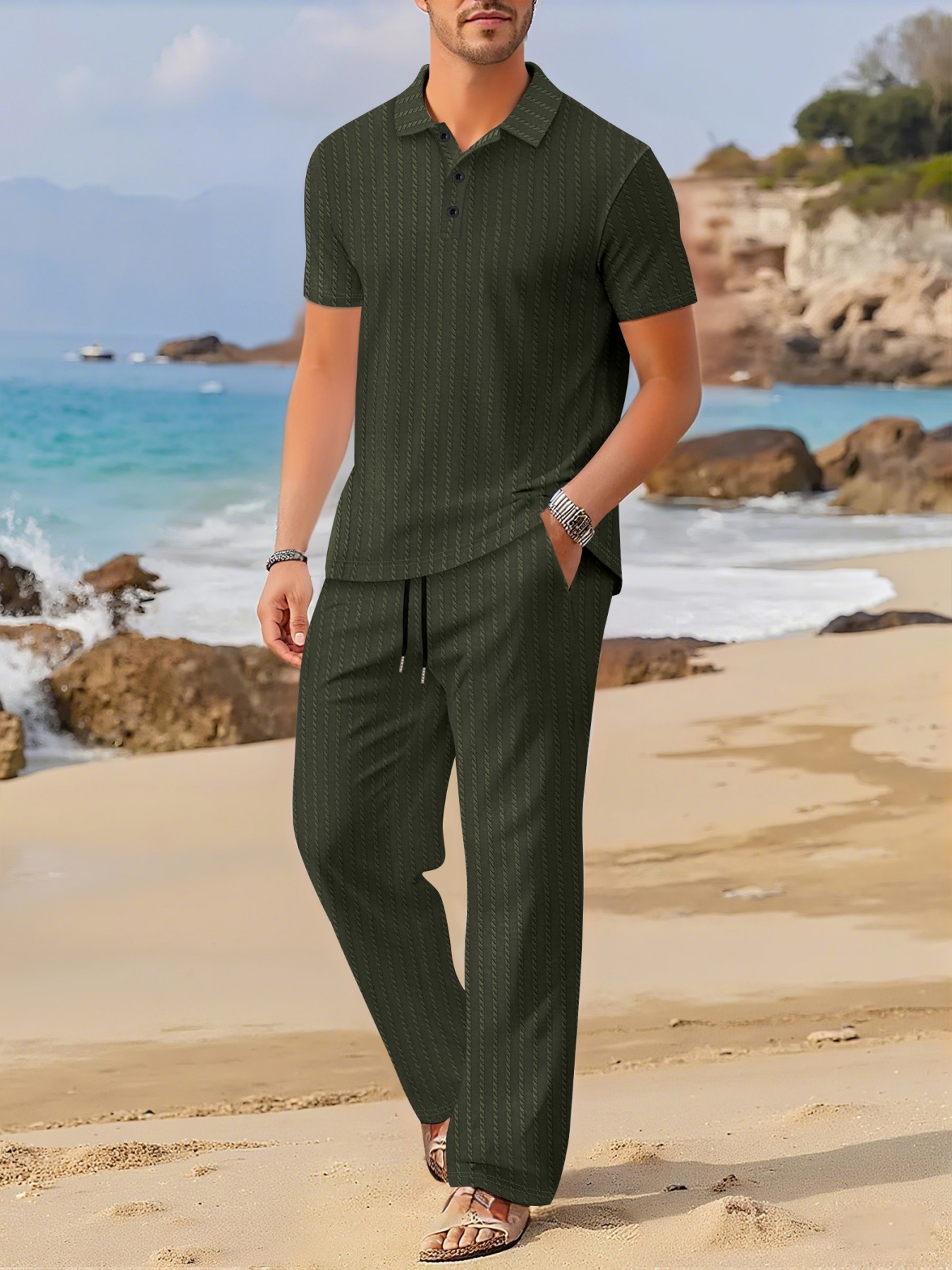 Summer Clothing Sets - Conjunto de Verano con Cuello Camisero,