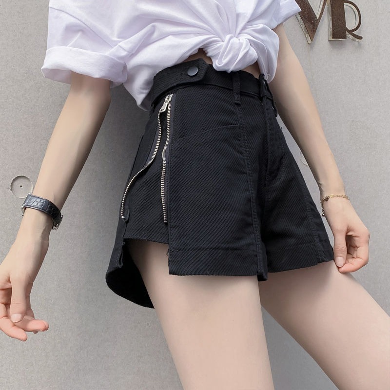 Summer Clothing Design - Shorts de mezclilla rectos para mujer,