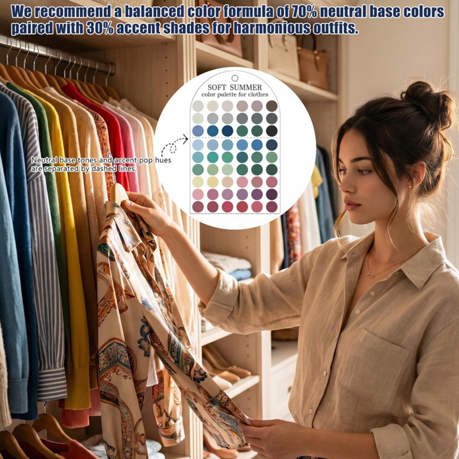 Summer Clothing Color Palette - 2 Tarjetas de Muestra de Color
