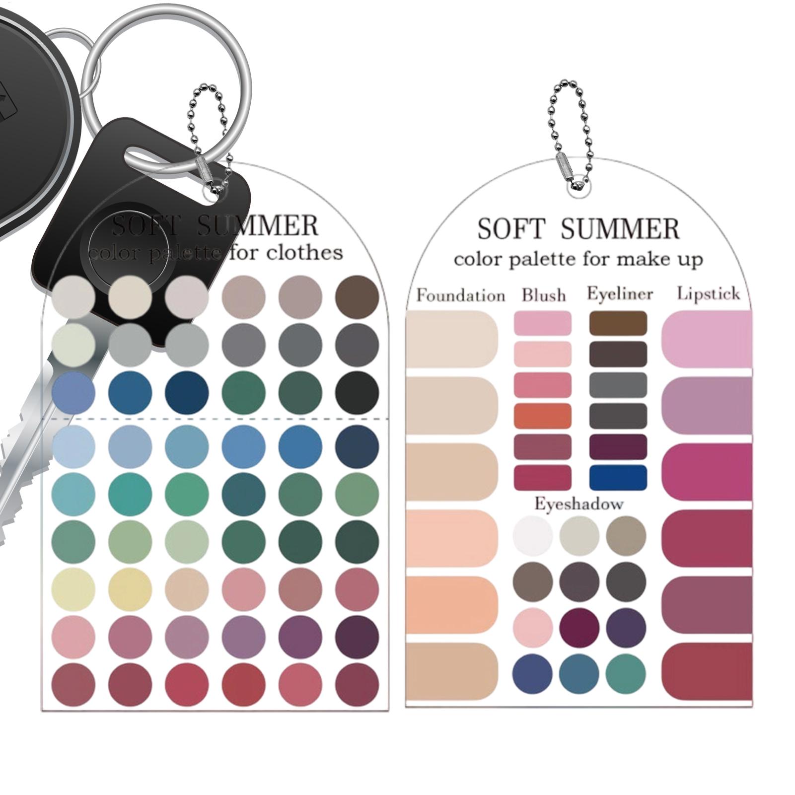 Summer Clothing Color Palette - Tarjetas de Paleta de Colores de