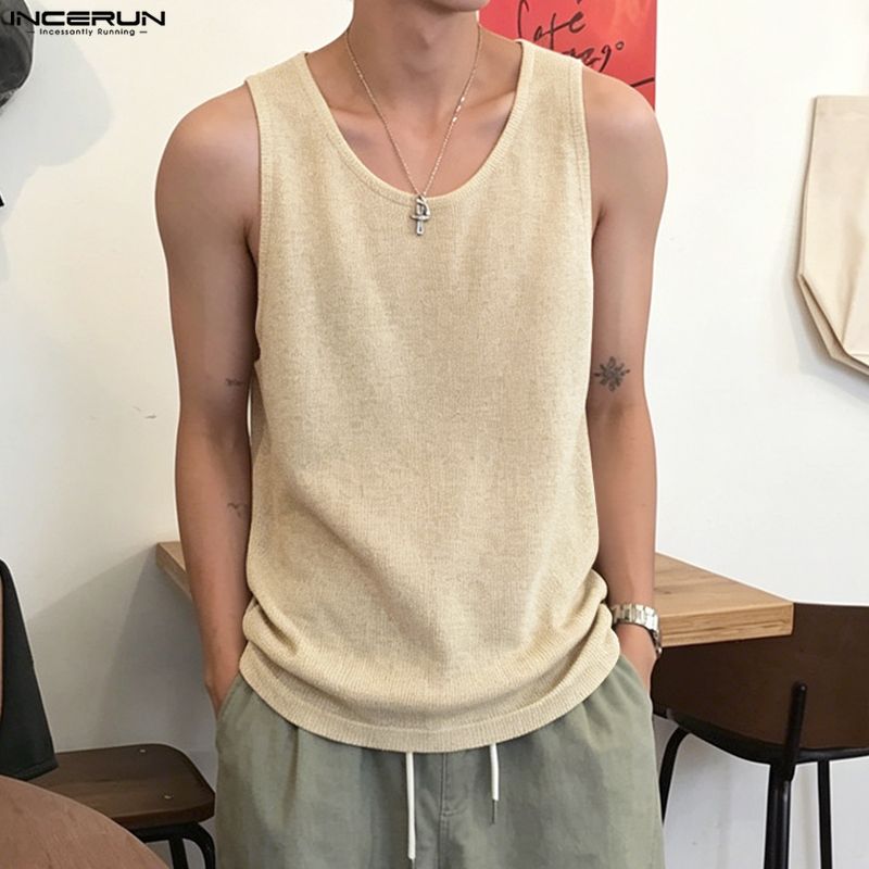 Summer Clothing Colors 2026 - INCERUN Camisetas sin mangas para hombre,