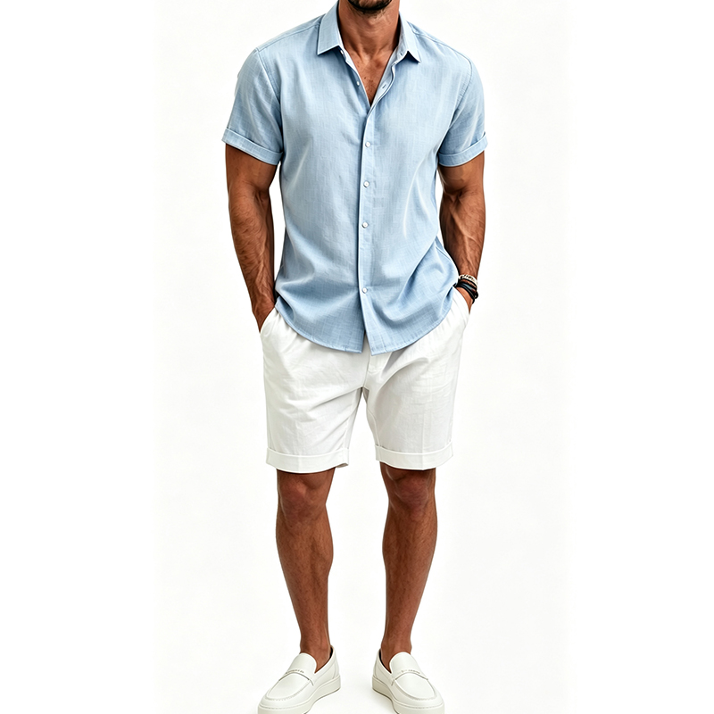 Summer Clothing Sets - Conjunto de camisa y pantalones cortos