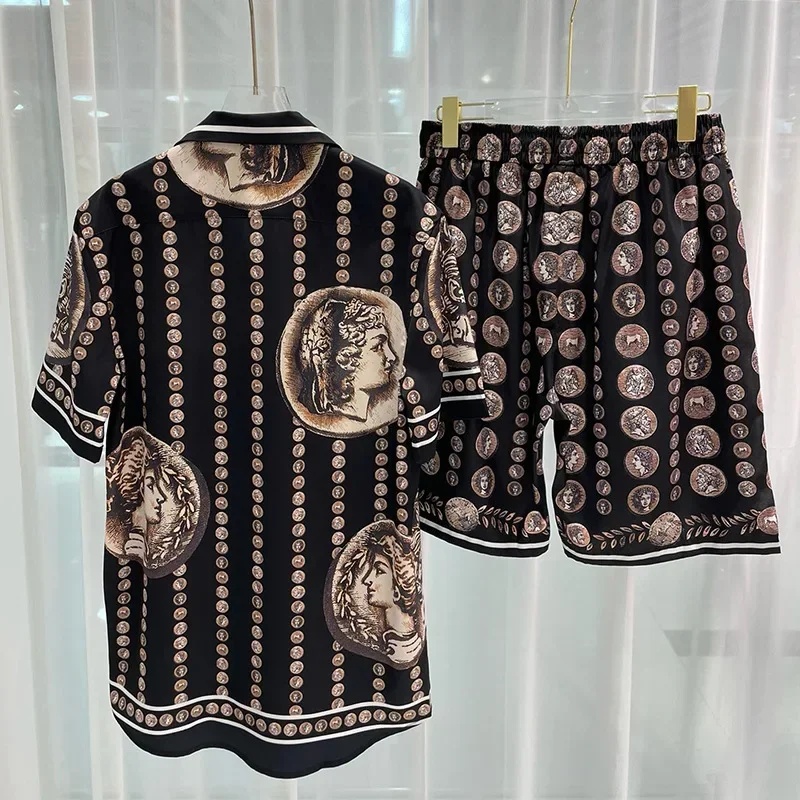 Summer Clothing Sets - Conjunto de Camisa Hawaiana de 2