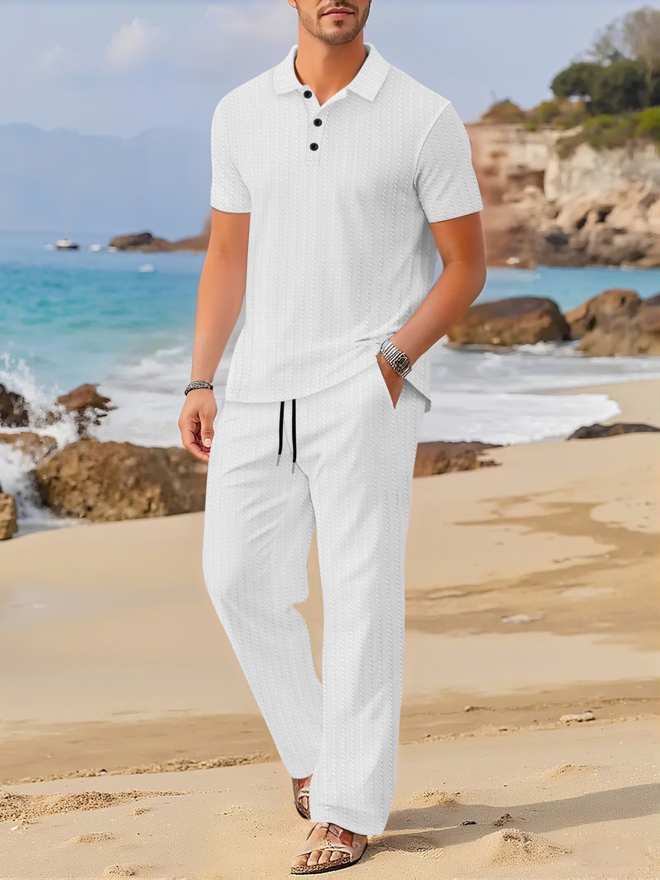 Conjunto de Verano con Cuello  - Summer Clothing Sets reseña y precio