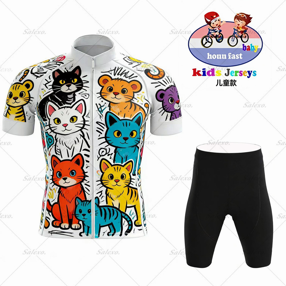 Conjunto de Jersey de Ciclismo - Summer Clothing Kids Sale reseña y precio