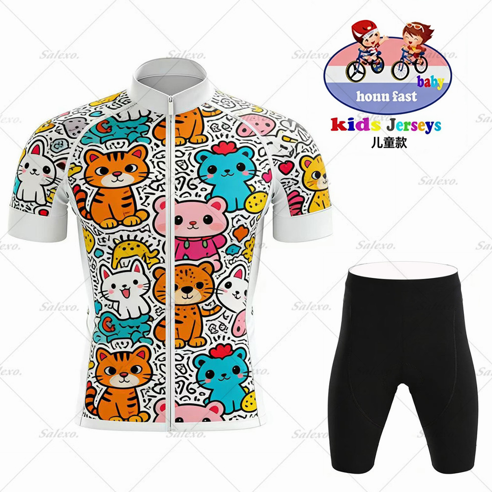 Conjunto de Jersey de Ciclismo - Summer Clothing Kids Sale reseña y precio