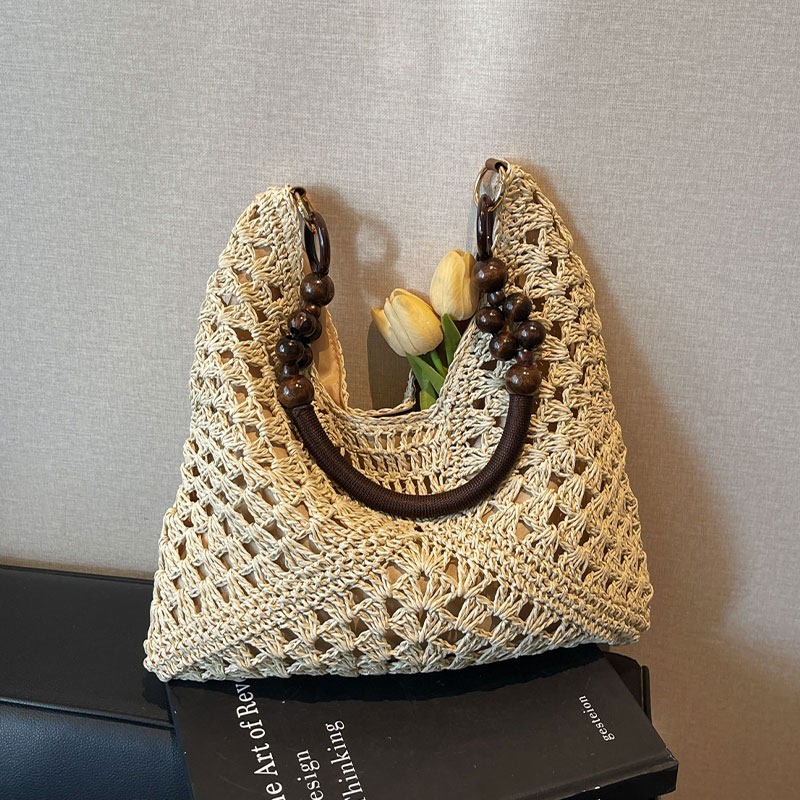 Bolso de Hombro Tejido de Paja - Beach Bag Straw reseña y precio
