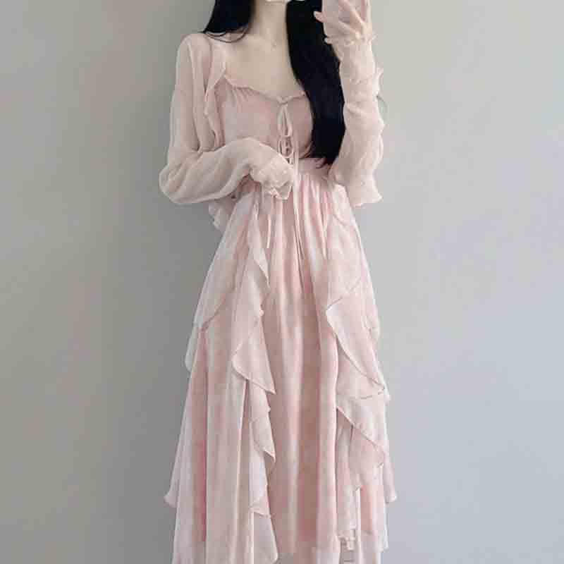 Conjunto de Vestido con tirant - Summer Clothing Aesthetic reseña y precio