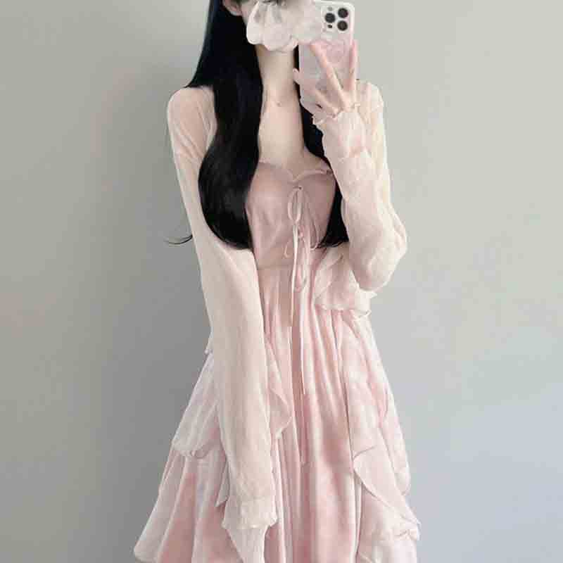 Conjunto de Vestido con tirant - Summer Clothing Aesthetic reseña y precio
