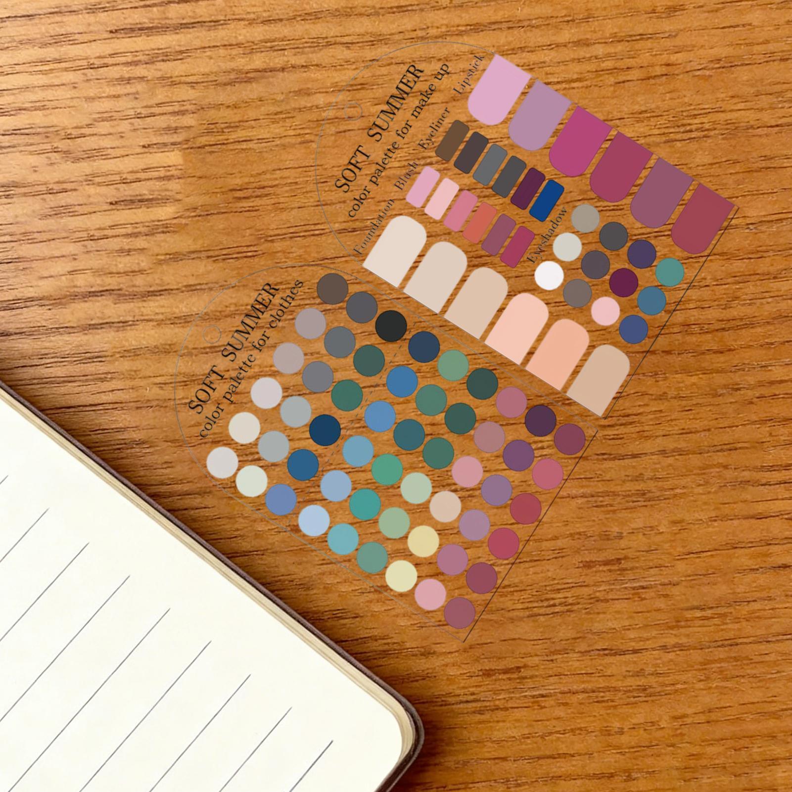 Paquete de 2 tarjetas de color - Summer Clothing Color Palette reseña y precio