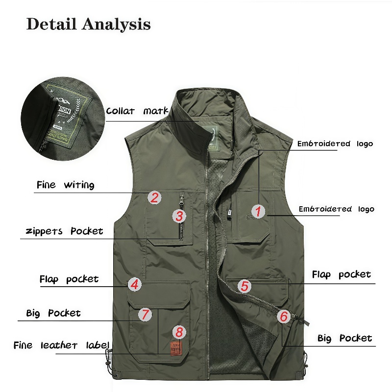 Chaleco de Pesca Transpirable  - Summer Clothing Logo reseña y precio