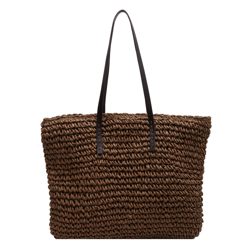 Bolsos de mano de paja tejida, - Beach Bag Straw reseña y precio