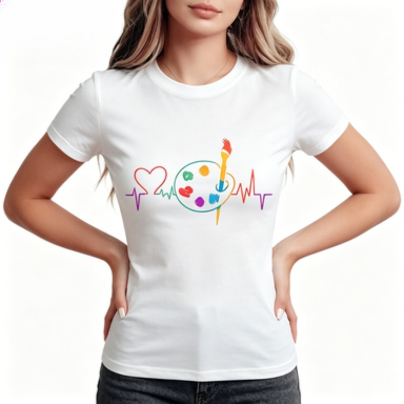 Camiseta Casual de Cuello Redo - Summer Clothing Color Palette reseña y precio