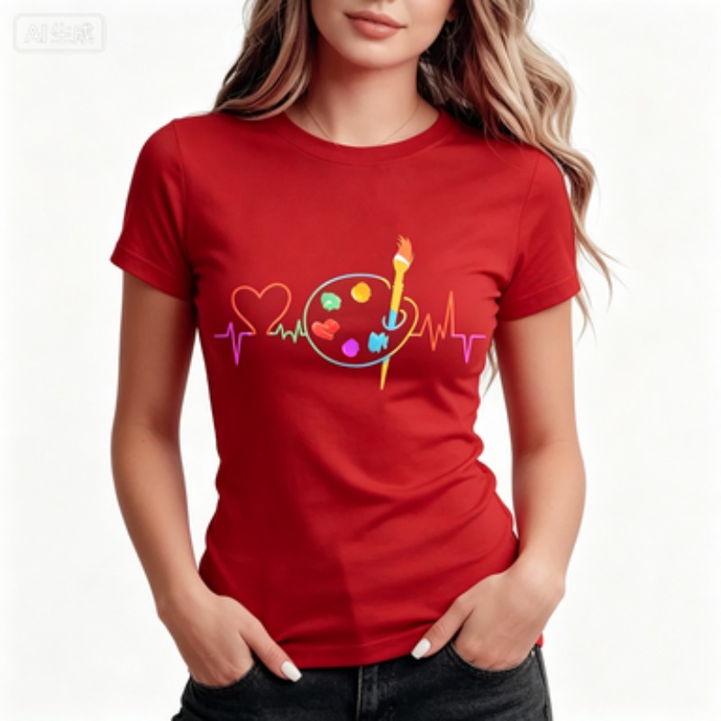Camiseta Casual de Cuello Redo - Summer Clothing Color Palette reseña y precio