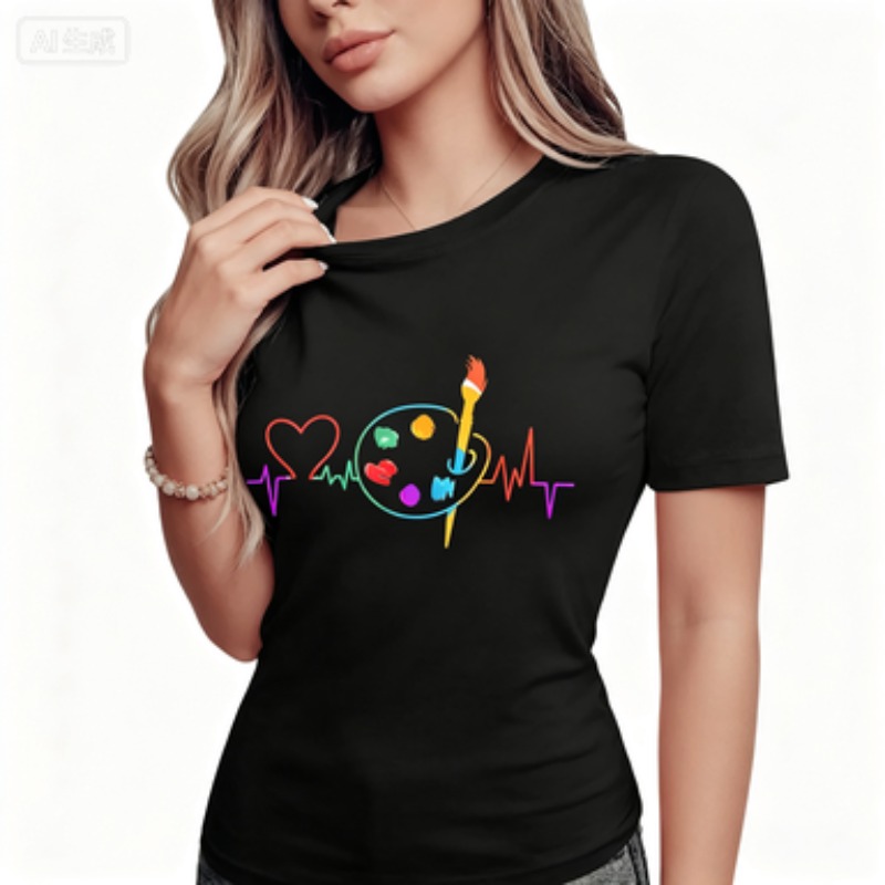 Camiseta Casual de Cuello Redo - Summer Clothing Color Palette reseña y precio