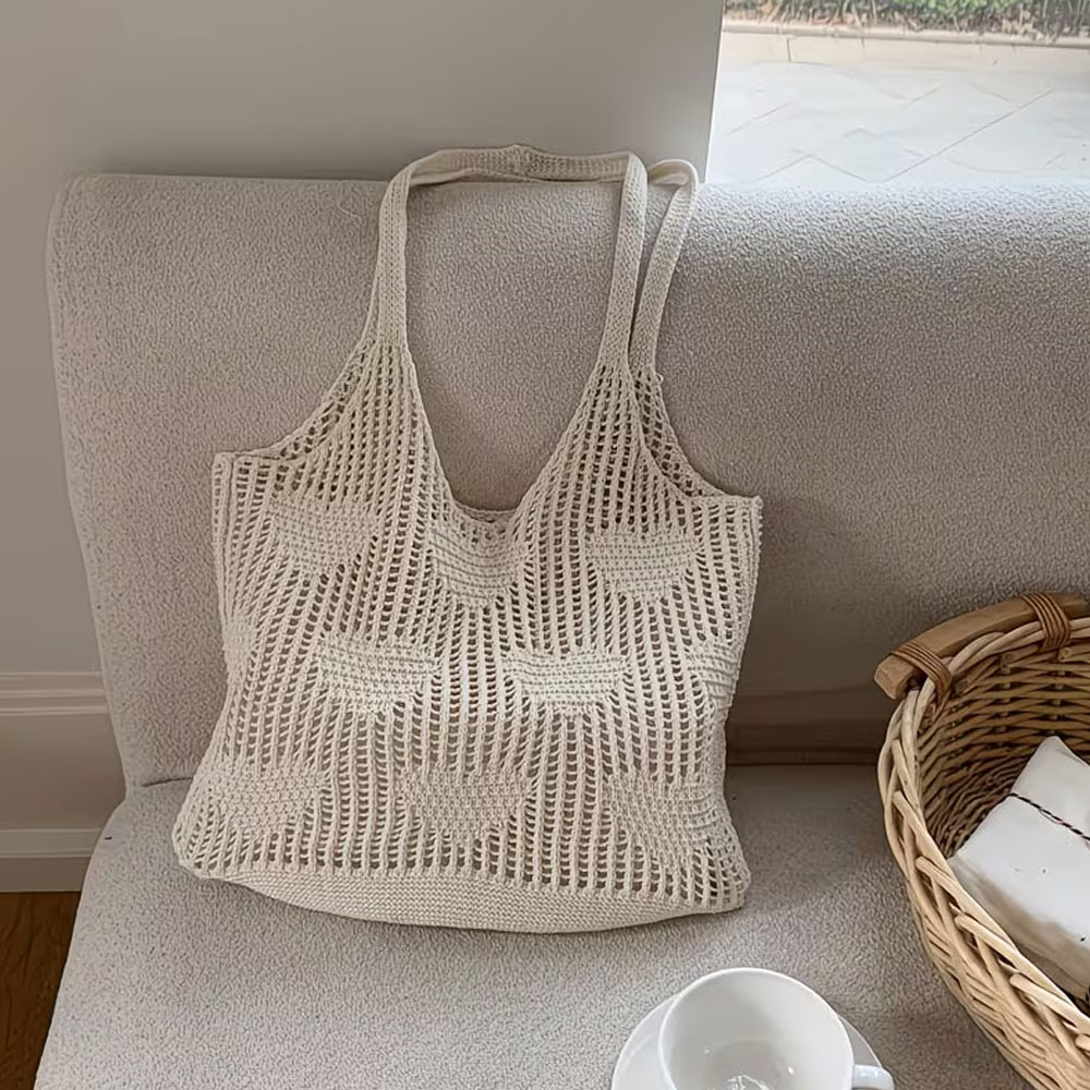 Bolso de Mano de Paja Tejido a - Beach Bag Straw reseña y precio